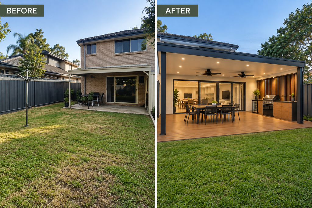 Before And After Deck And Roof 1