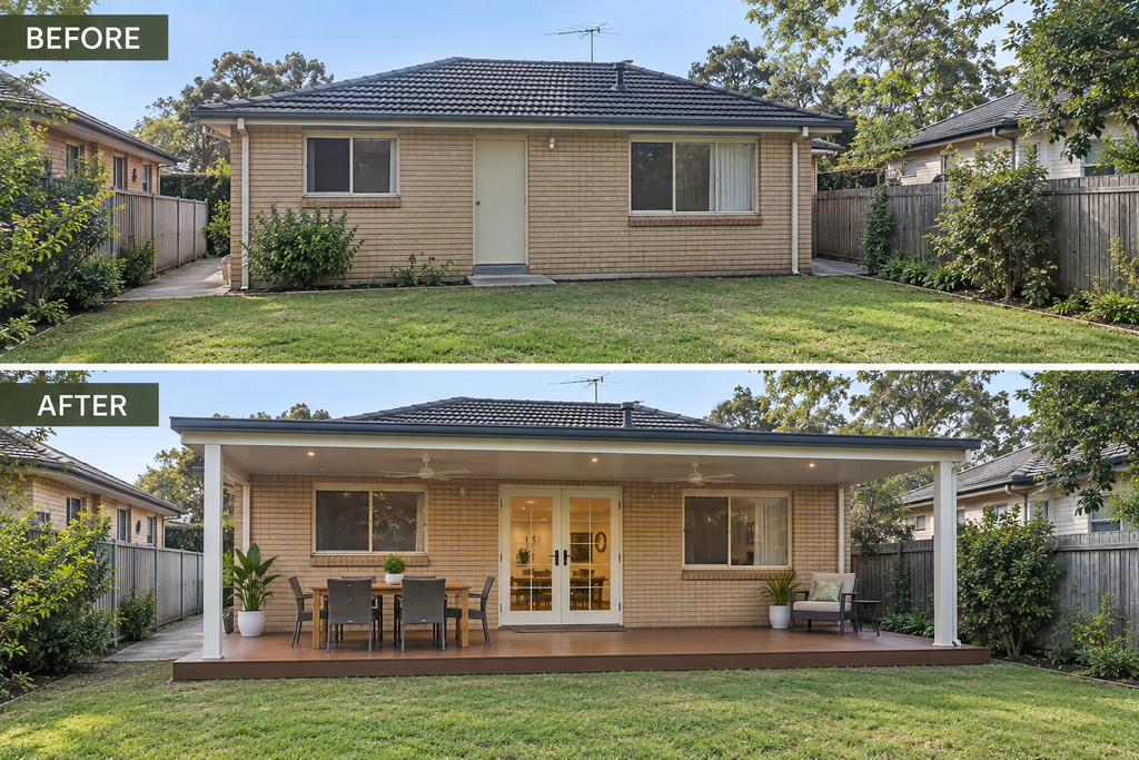 Before And After Deck And Roof 2