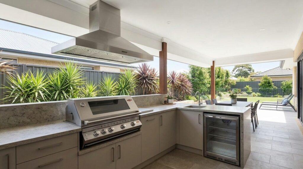 Alfresco Kitchen With Rangehood