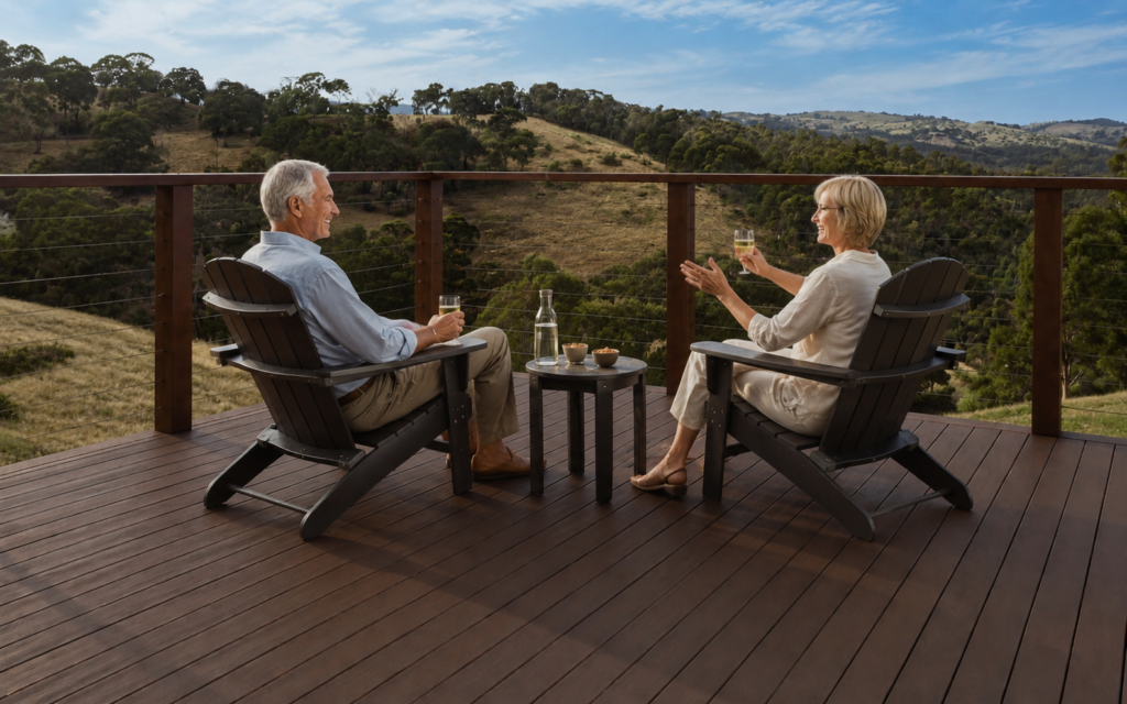 Couple Enjoying Deck