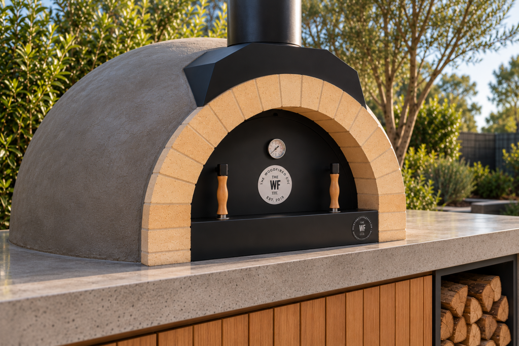 Modern Wood Fired Pizza Oven Kitchen