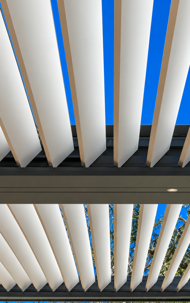 Opening Pergola Louvers